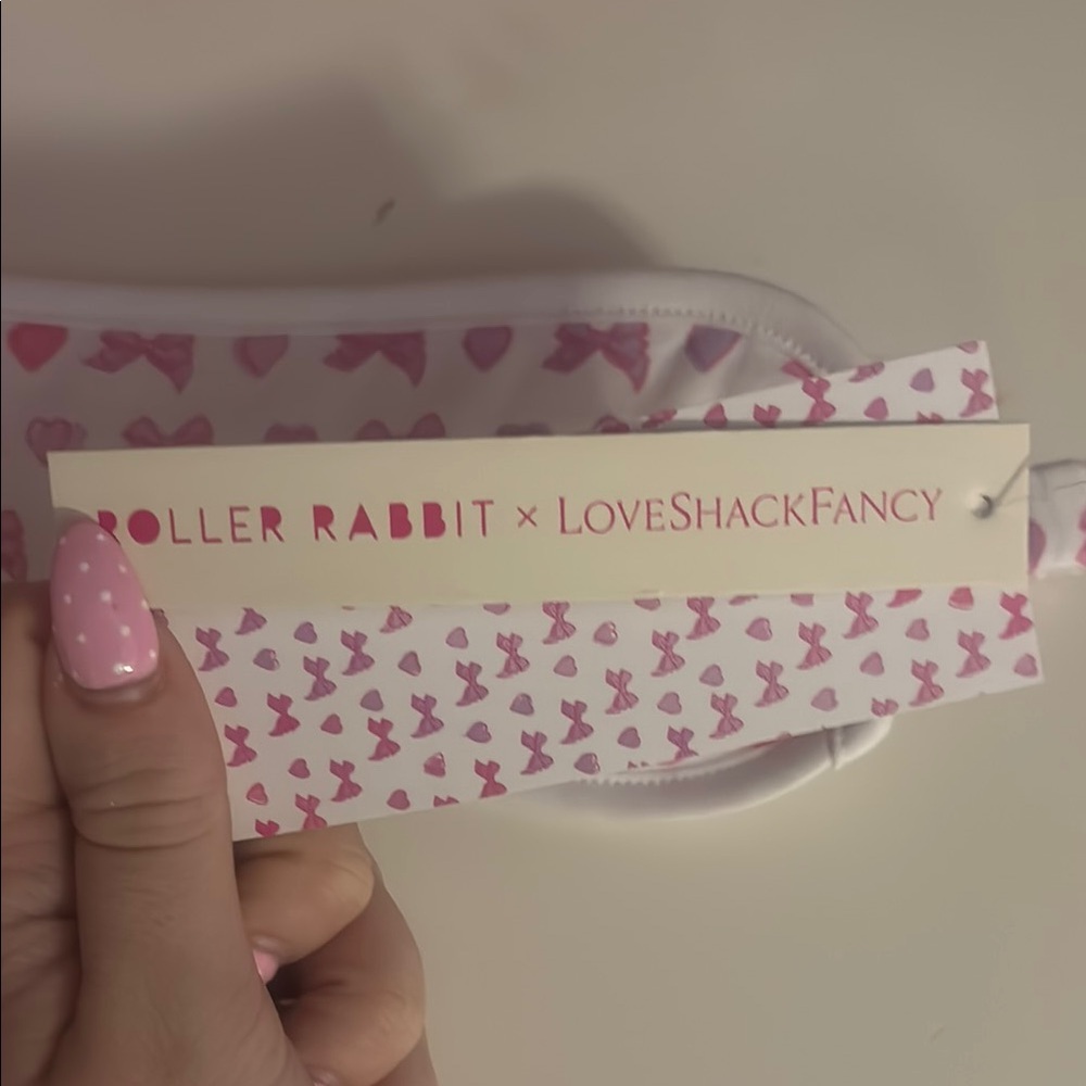 LoveShackFancy Roller Rabbit Sleep Mask - Picture 4 of 4